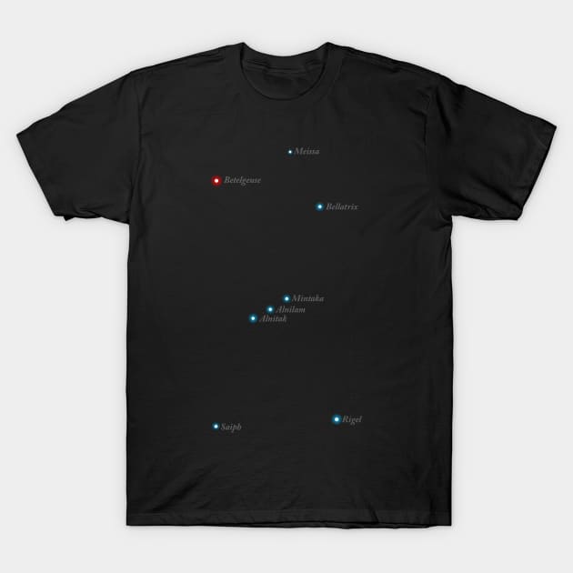 Constellation Orion T-Shirt by GloopTrekker